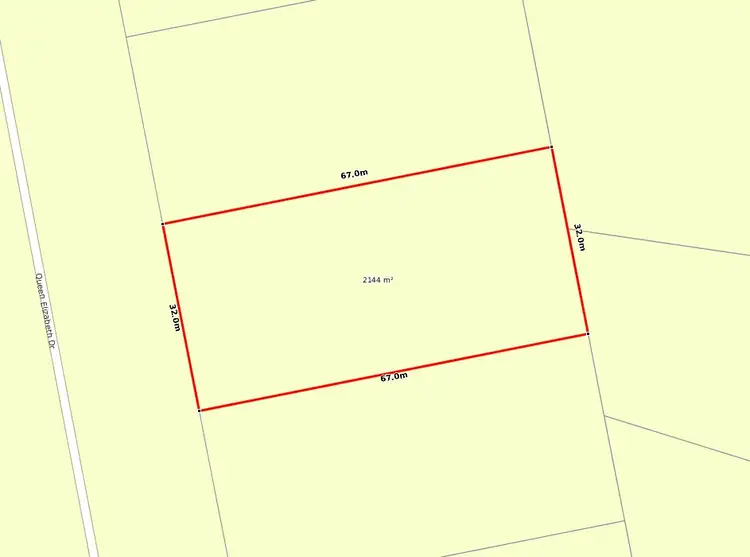 Floorplan of Homely land listing, 17 QUEEN ELIZABETH DRIVE, Cooloola Cove QLD 4580