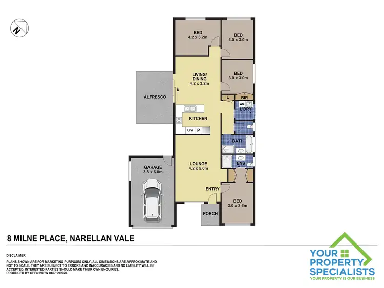 Floorplan of Homely house listing, 8 Milne Place, Narellan Vale NSW 2567
