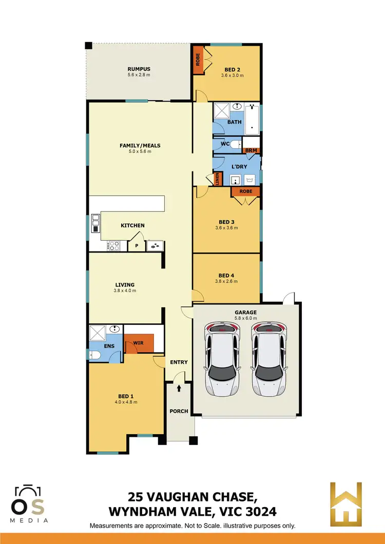 Floorplan of Homely house listing, 25 Vaughan Chase, Wyndham Vale VIC 3024