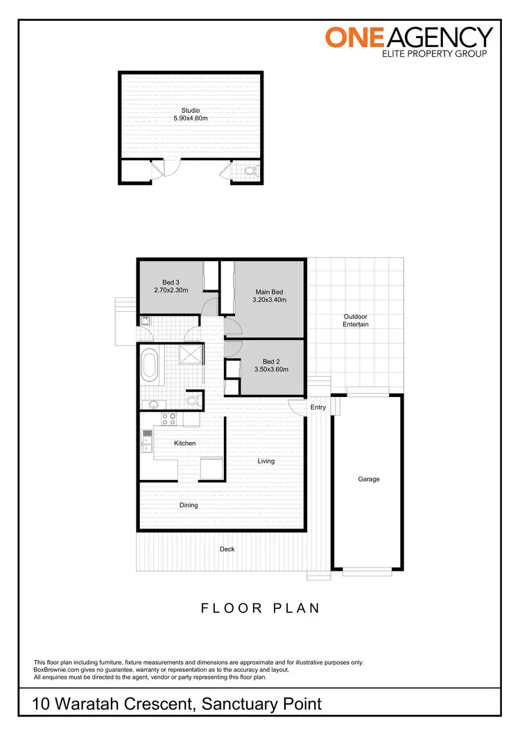 Floorplan of Homely house listing, 10 Waratah Crescent, Sanctuary Point NSW 2540