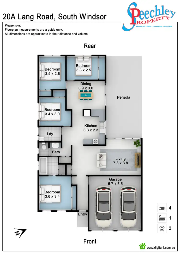 Floorplan of Homely house listing, 20A Lang Road, South Windsor NSW 2756