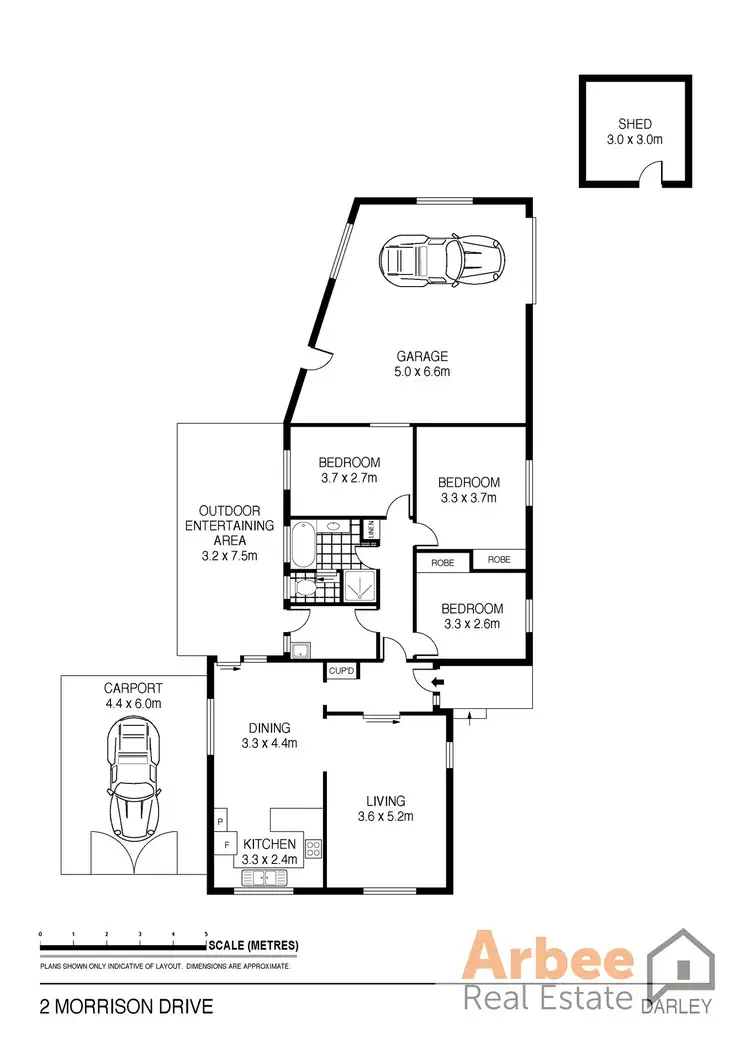Floorplan of Homely house listing, 2 Morrison Drive, Darley VIC 3340