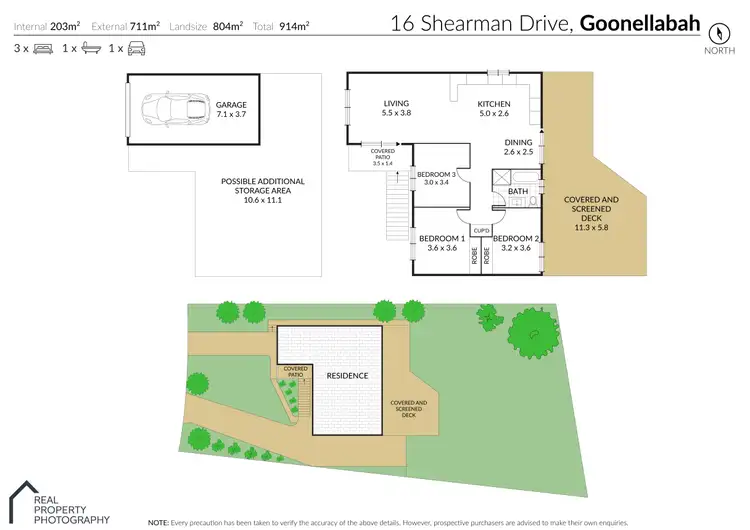 Floorplan of Homely house listing, 16 Shearman Drive, Goonellabah NSW 2480