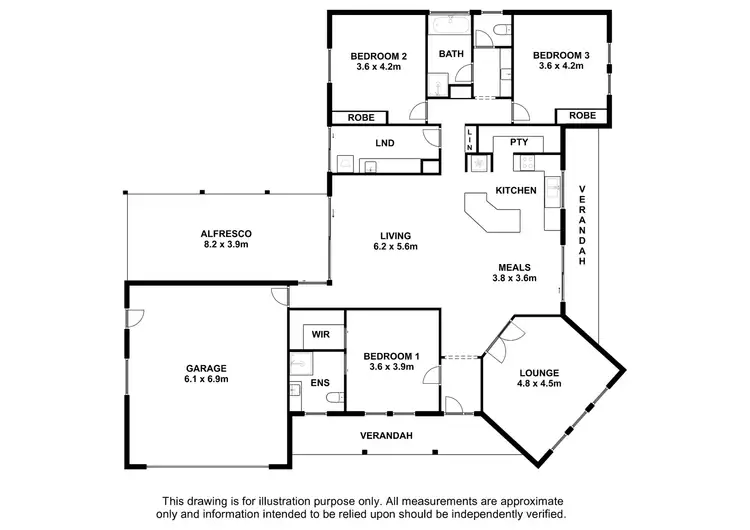 Floorplan of Homely house listing, 2 Birkdale Court, Worrolong SA 5291