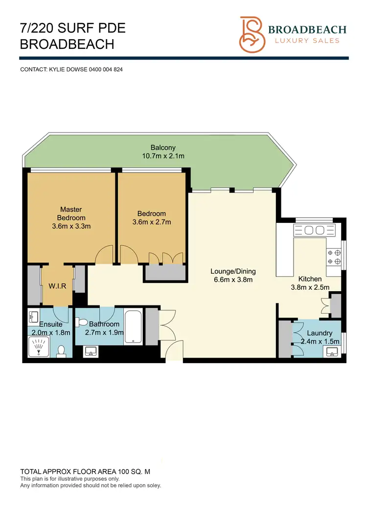 Floorplan of Homely unit listing, 7/220 Surf Parade, Surfers Paradise QLD 4217