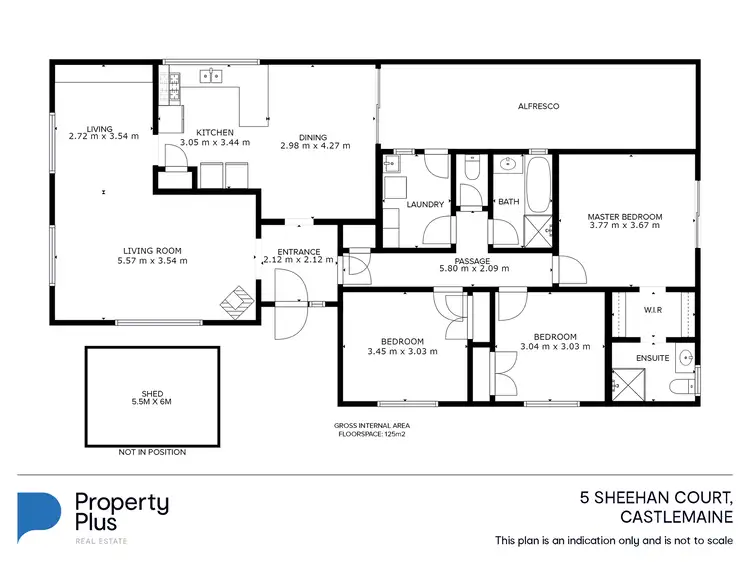 Floorplan of Homely house listing, 5 Sheehan Court, Castlemaine VIC 3450