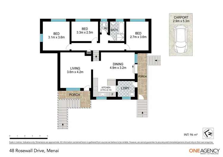 Floorplan of Homely house listing, 48 Rosewall Drive, Menai NSW 2234