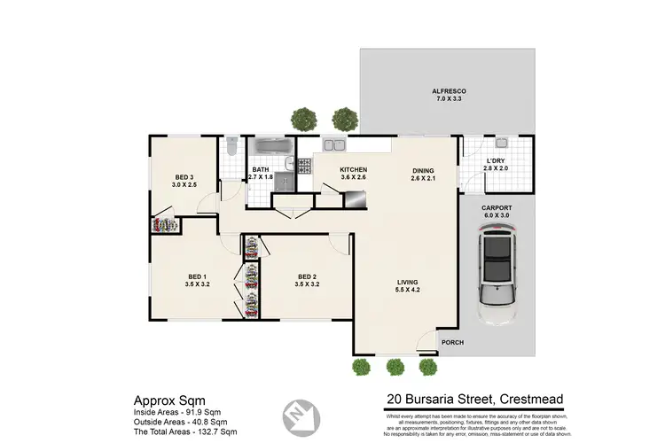 Floorplan of Homely house listing, 20 Bursaria Street, Crestmead QLD 4132