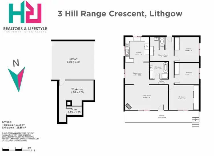 Floorplan of Homely house listing, 3 Hill Range Crescent, Lithgow NSW 2790