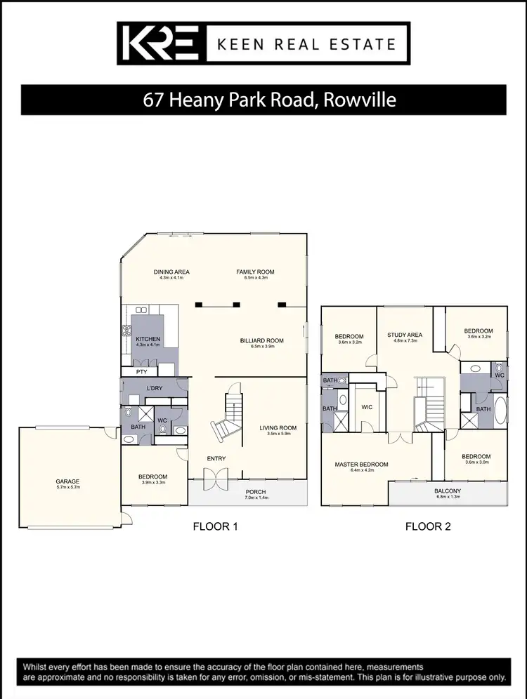 Floorplan of Homely house listing, 67 Heany Park Road, Rowville VIC 3178