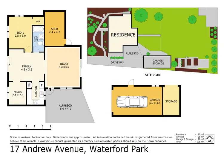 Floorplan of Homely house listing, 17 Andrew Avenue, Waterford Park VIC 3658
