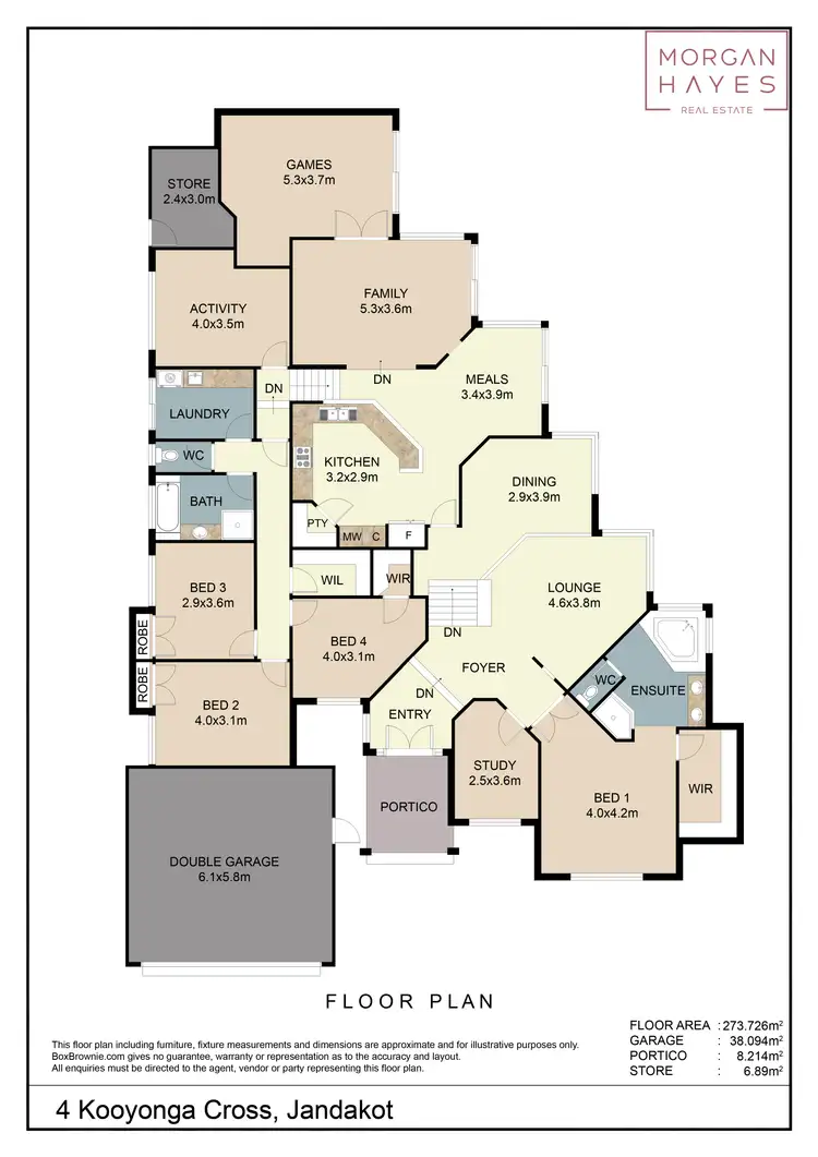 Floorplan of Homely house listing, 4 Kooyonga Cross, Jandakot WA 6164