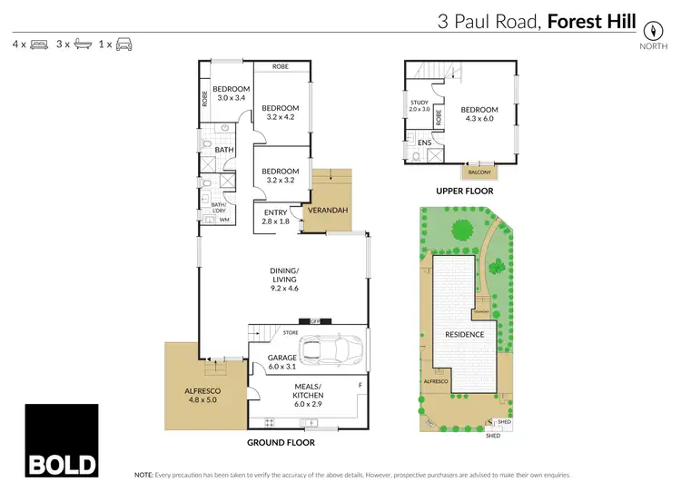 Floorplan of Homely house listing, 3 Paul Road, Forest Hill VIC 3131
