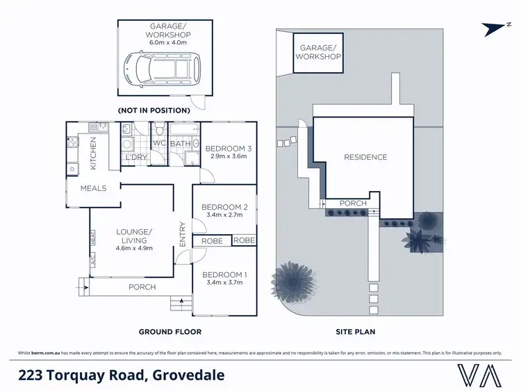 Floorplan of Homely house listing, 223 Torquay Road, Grovedale VIC 3216