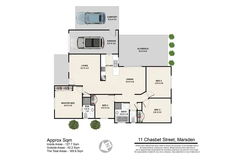 Floorplan of Homely house listing, 11 Chasbet Street, Marsden QLD 4132