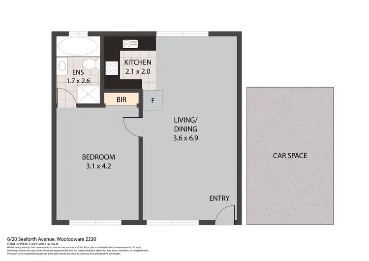 Floorplan of Homely apartment listing, 8/20 Seaforth Avenue, Woolooware NSW 2230