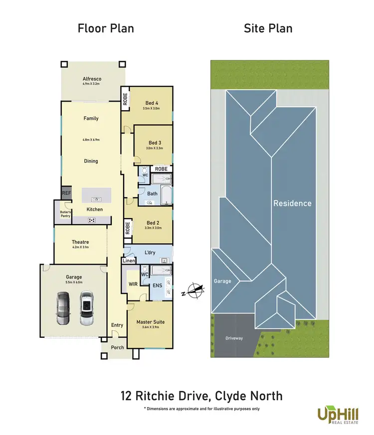 Floorplan of Homely house listing, 12 Ritchie Drive, Clyde North VIC 3978