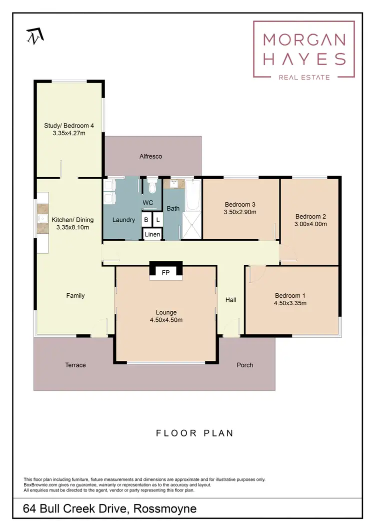 Floorplan of Homely house listing, 64 Bull Creek Road, Rossmoyne WA 6148