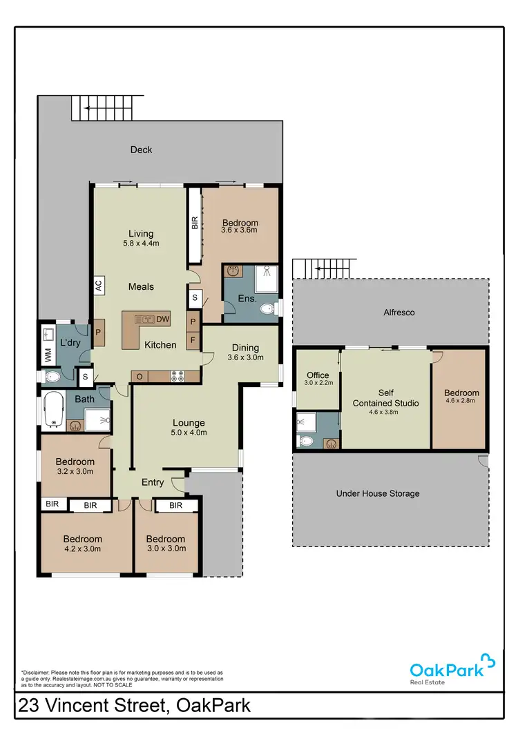 Floorplan of Homely house listing, 23 Vincent Street, Oak Park VIC 3046