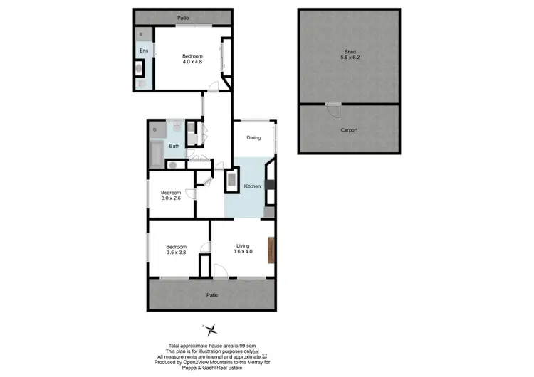 Floorplan of Homely house listing, 63 LIVINGSTONE STREET, Avenel VIC 3664