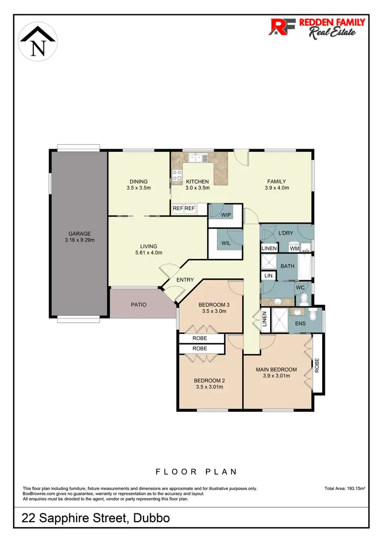 Floorplan of Homely house listing, 22 Sapphire Street, Dubbo NSW 2830