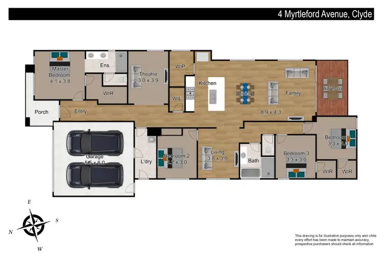 Floorplan of Homely house listing, 4 Myrtleford Avenue, Clyde VIC 3978