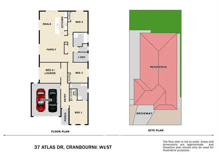 Floorplan of Homely house listing, 37 ATLAS DRIVE, Cranbourne West VIC 3977