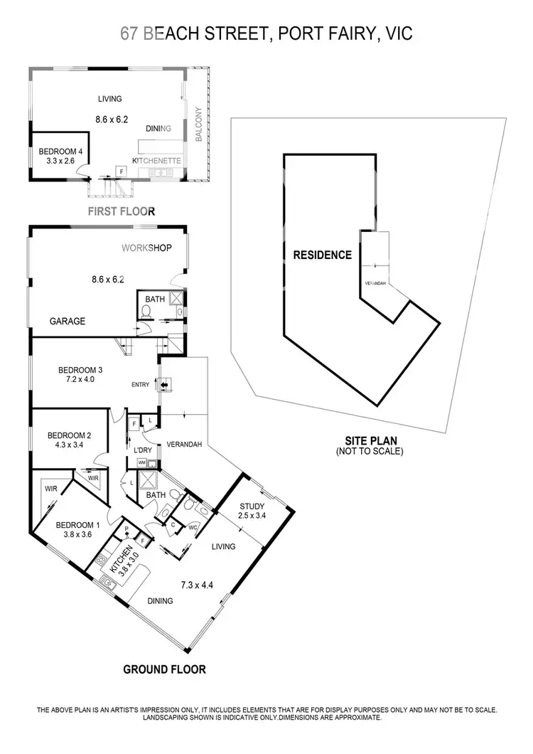 Floorplan of Homely house listing, 67 Beach St, Port Fairy VIC 3284