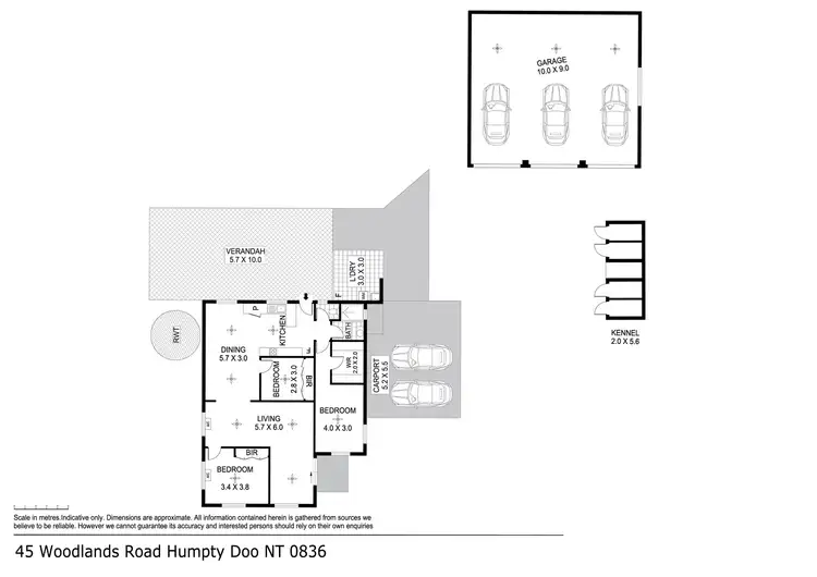Floorplan of Homely house listing, 45 Woodlands Road, Humpty Doo NT 836