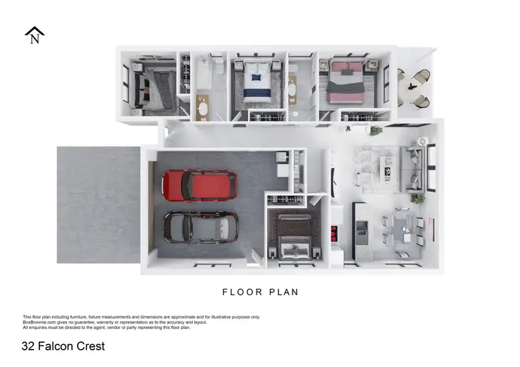 Floorplan of Homely house listing, 32 Falcon Crest, Zilzie QLD 4710