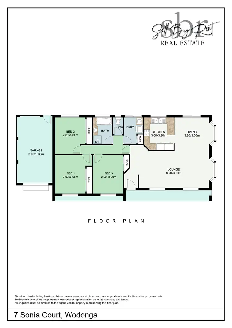 Floorplan of Homely house listing, 7 SONIA COURT, Wodonga VIC 3690
