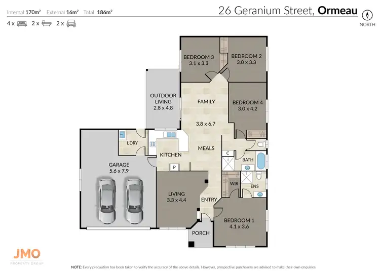 Floorplan of Homely house listing, 26 Geranium Street, Ormeau QLD 4208