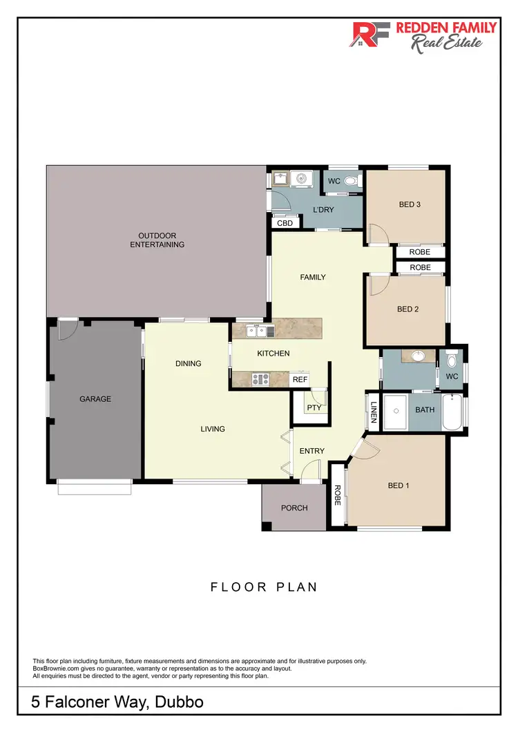 Floorplan of Homely house listing, 5 Falconer Way, Dubbo NSW 2830