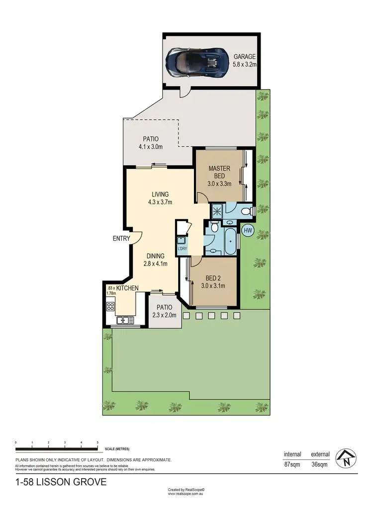 Floorplan of Homely unit listing, 1/58 Lisson Grove, Wooloowin QLD 4030