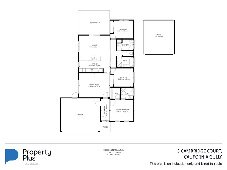 Floorplan of Homely house listing, 5 Cambridge Court, California Gully VIC 3556