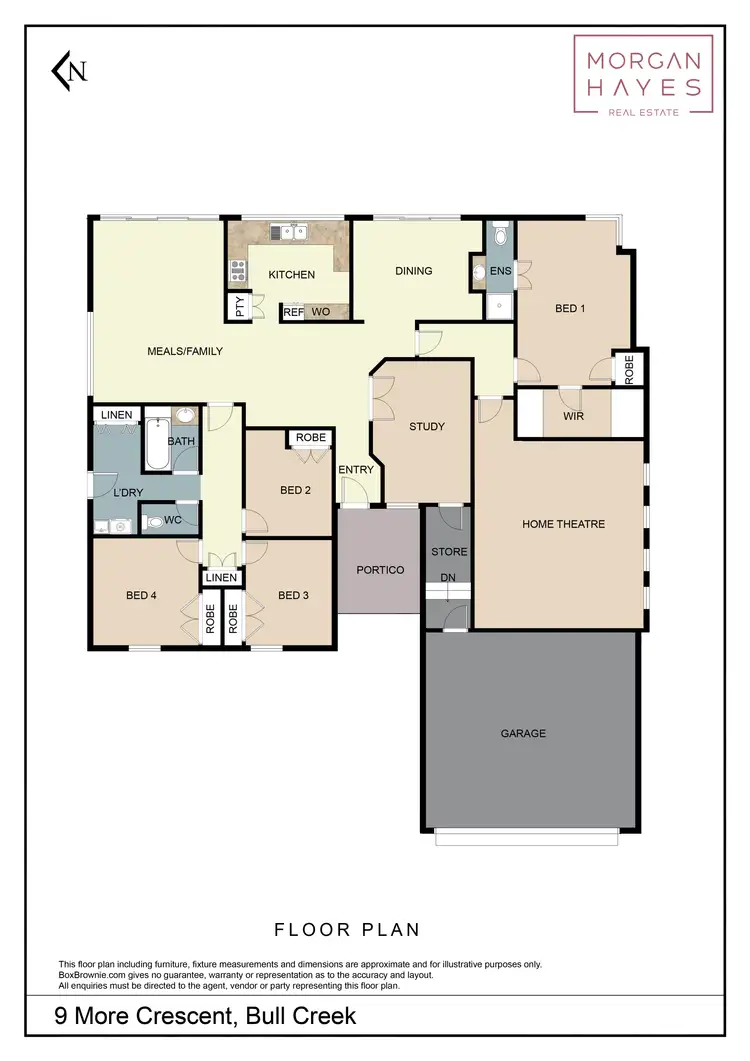 Floorplan of Homely house listing, 9 More Crescent, Bull Creek WA 6149