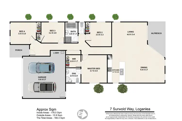 Floorplan of Homely house listing, 7 Surwold Way, Loganlea QLD 4131
