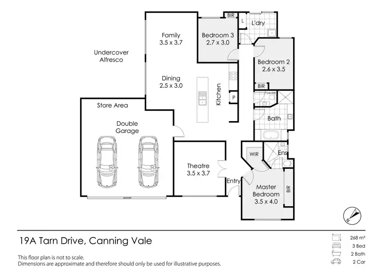 Floorplan of Homely house listing, 19A Tarn Drive, Canning Vale WA 6155