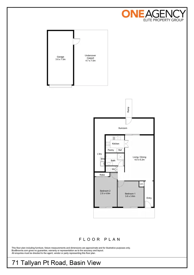Floorplan of Homely house listing, 71 Tallyan Point Road, Basin View NSW 2540