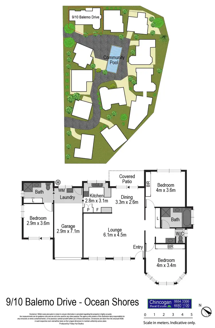 Floorplan of Homely house listing, 9/10 Balemo Drive, Ocean Shores NSW 2483