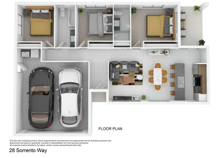Floorplan of Homely house listing, 28 Sorrento Way, Zilzie QLD 4710