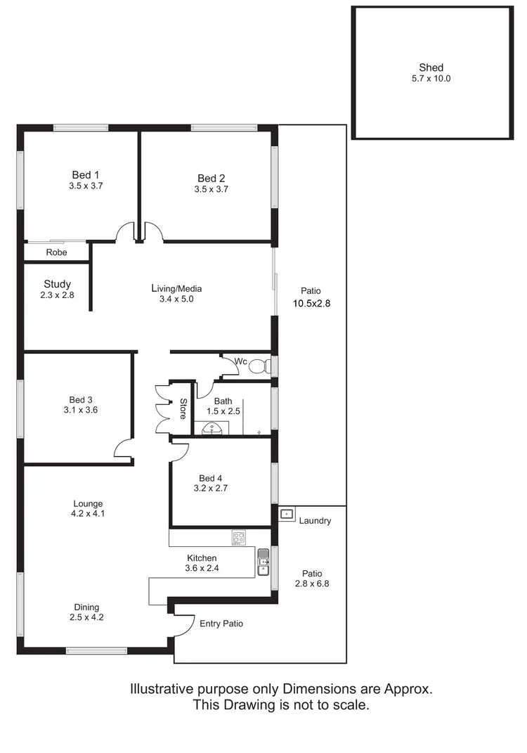 Floorplan of Homely house listing, 24 Lois Street, Mooroobool QLD 4870