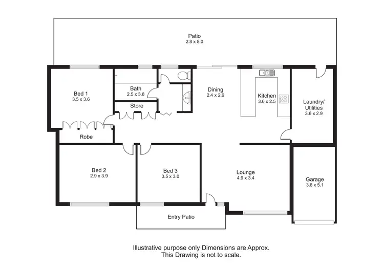 Floorplan of Homely house listing, 11 Veivers Close, Westcourt QLD 4870