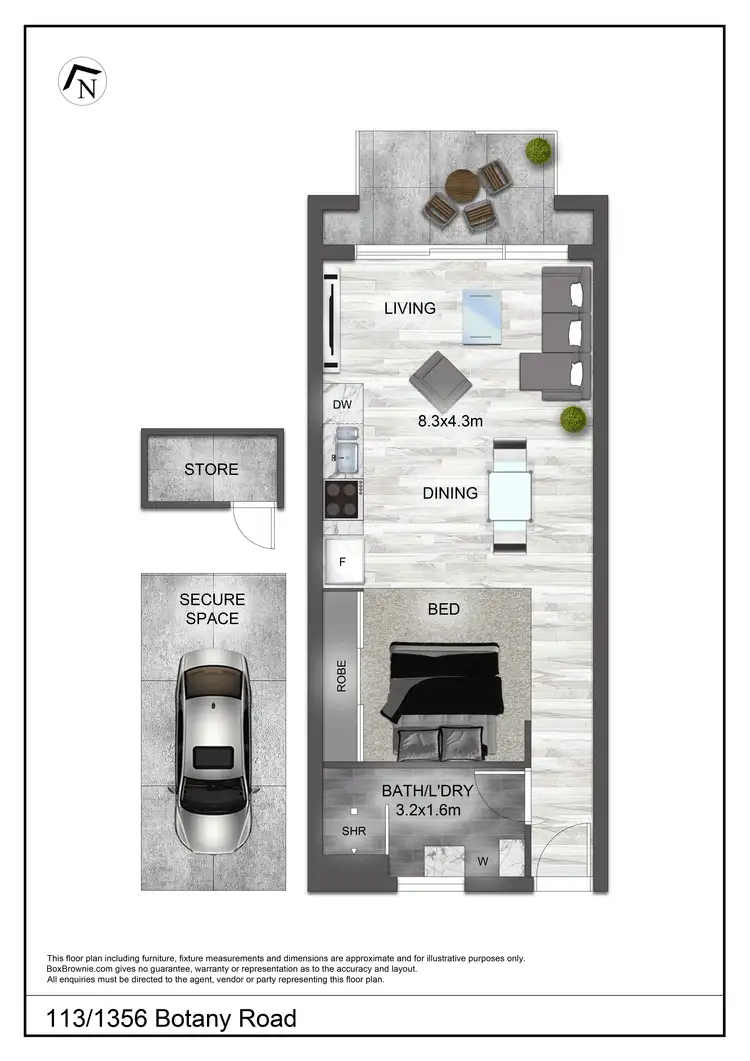 Floorplan of Homely apartment listing, 113/1362 BOTANY ROAD, Botany NSW 2019