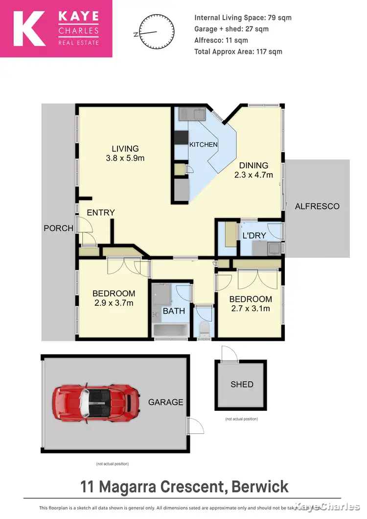 Floorplan of Homely house listing, 11 Magarra Crescent, Berwick VIC 3806