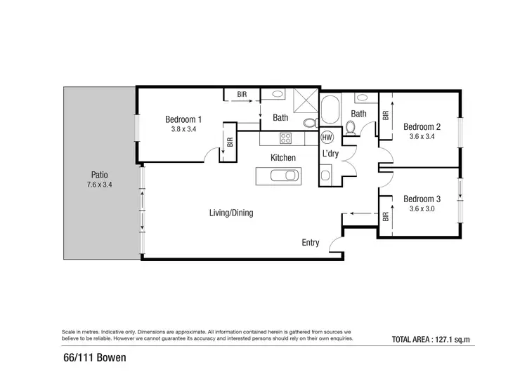Floorplan of Homely unit listing, 66/111 Bowen Road, Rosslea QLD 4812