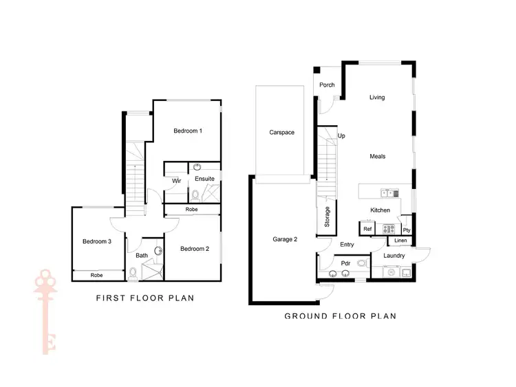 Floorplan of Homely townhouse listing, 3/14 Packard Street, Keilor Downs VIC 3038