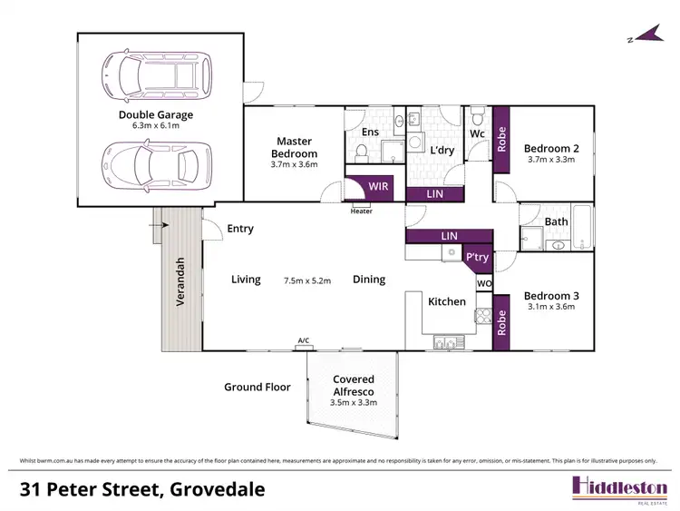 Floorplan of Homely house listing, 31 Peter Street, Grovedale VIC 3216