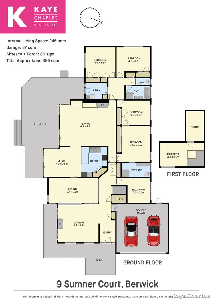 Floorplan of Homely house listing, 9 Sumner Court, Berwick VIC 3806