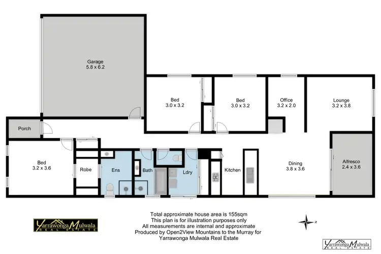 Floorplan of Homely house listing, 43 Jane Road, Yarrawonga VIC 3730